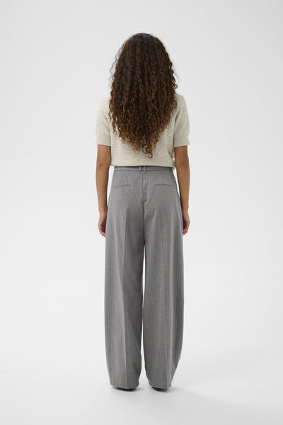 HOSANNAIW PLEATED PANT New Light Grey Melange - 30028 - 30112224 Thumbnail