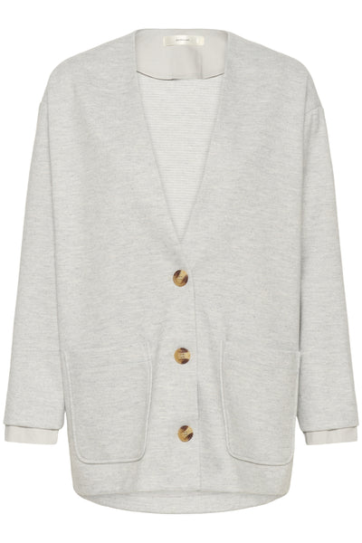 TWIGGYIW CARDIGAN New Light Grey Melange - 30028 - 30112261 Thumbnail