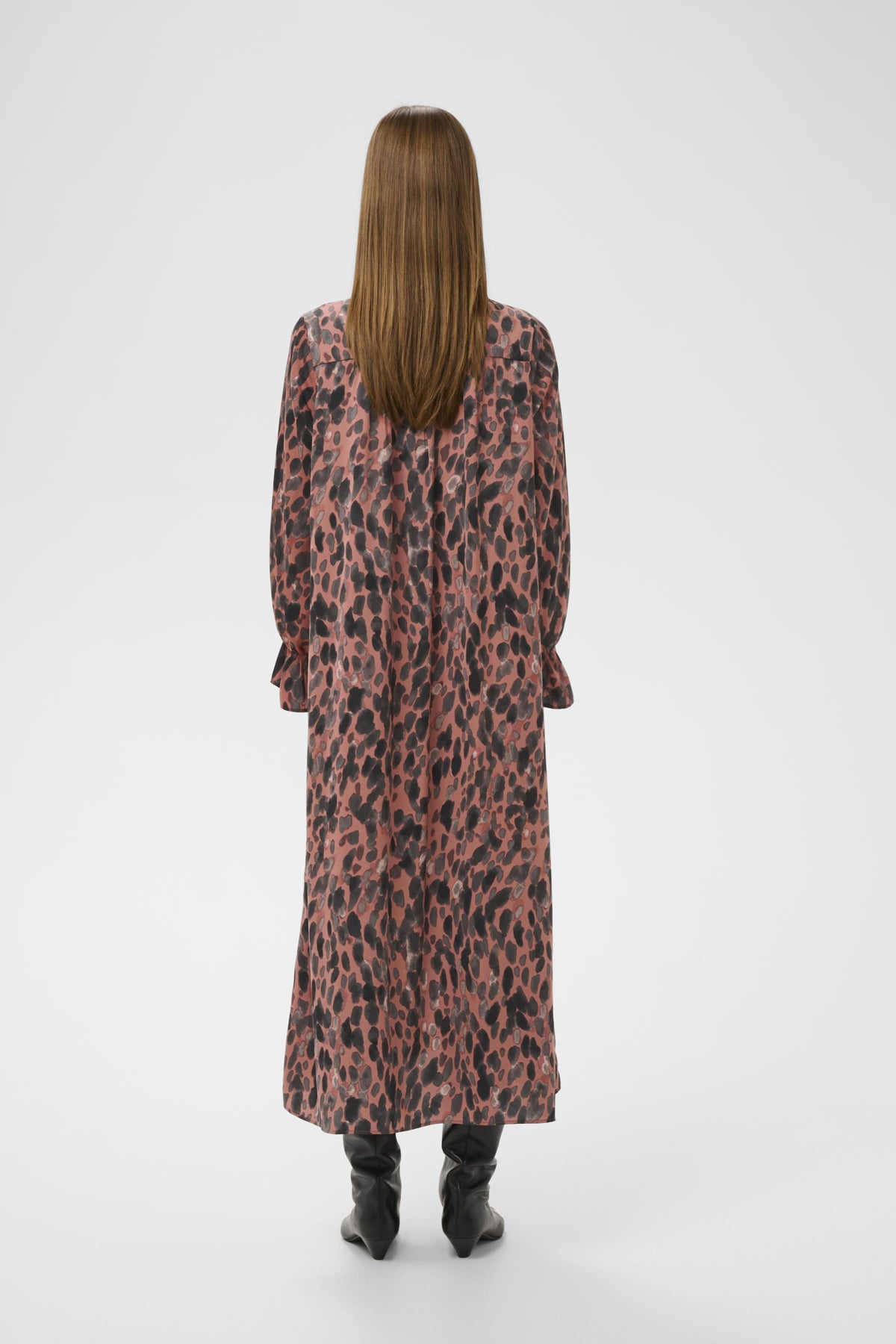 GRACIEIW PRINTED DRESS ROSE PAINTED DOT - 900003318 - 30112281