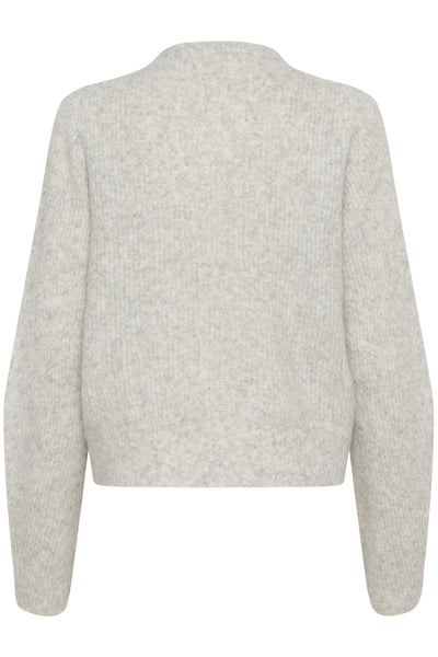 NIASIW PULLOVER New Light Grey Melange - 30028 - 30112296 Thumbnail