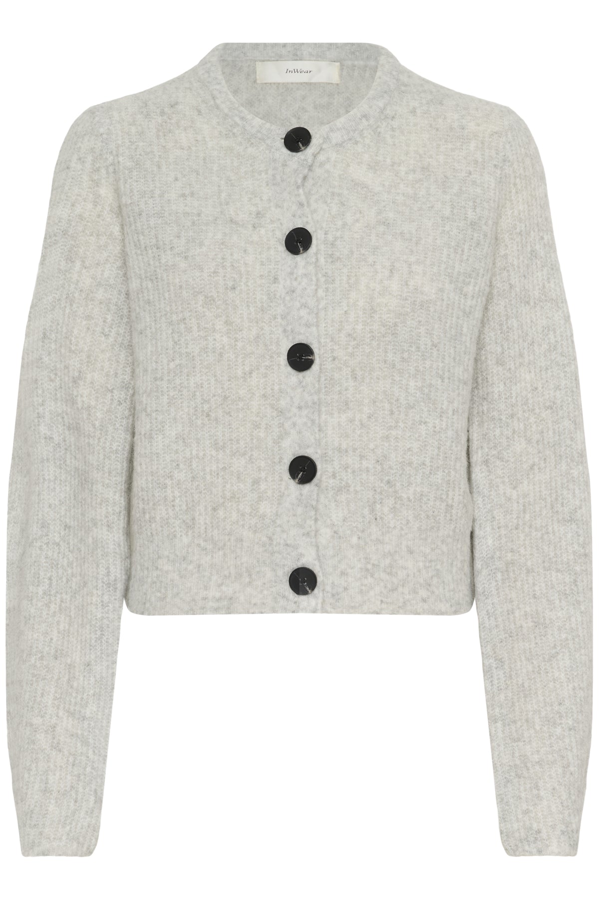 NIASIW CARDIGAN New Light Grey Melange - 30028 - 30112297