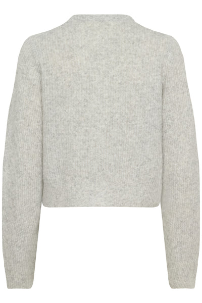 NIASIW CARDIGAN New Light Grey Melange - 30028 - 30112297 Thumbnail