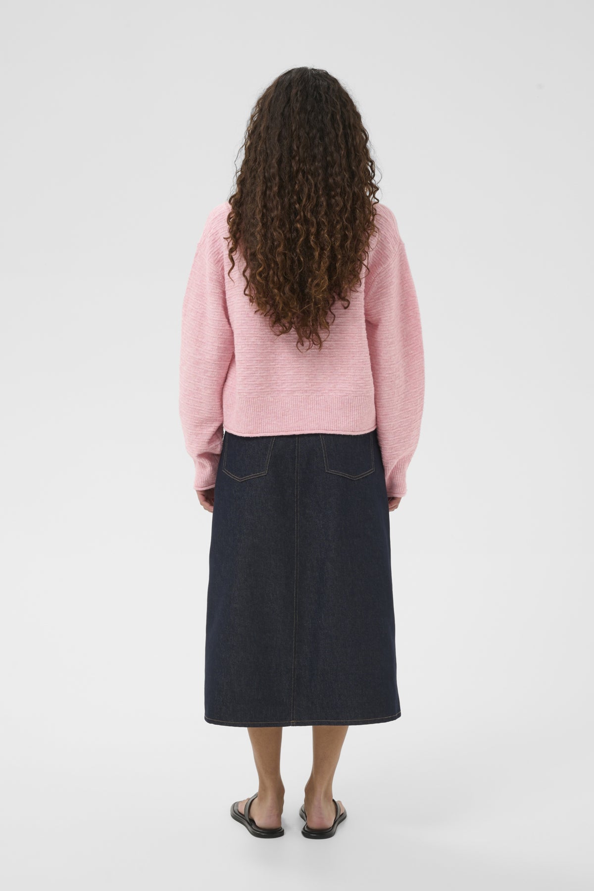 MABELIW CARDIGAN Candy Pink Melange - 1419111 - 30112393