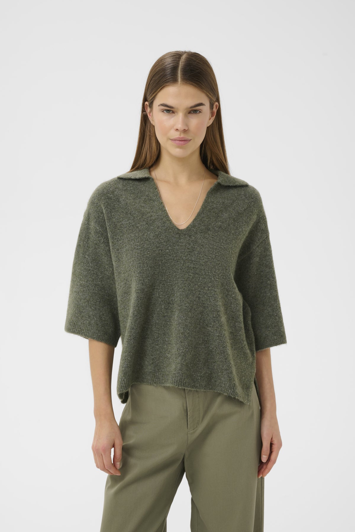 GUNIIW POLO MULLED BASIL MELANGE - 1805141 - 30112413