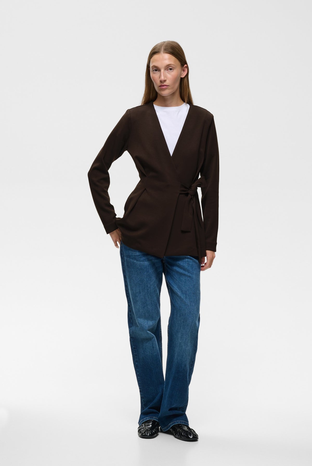 SIMIIW VINCENTIW BELT JACKET Chocolate Brown - 191109 - 30112432