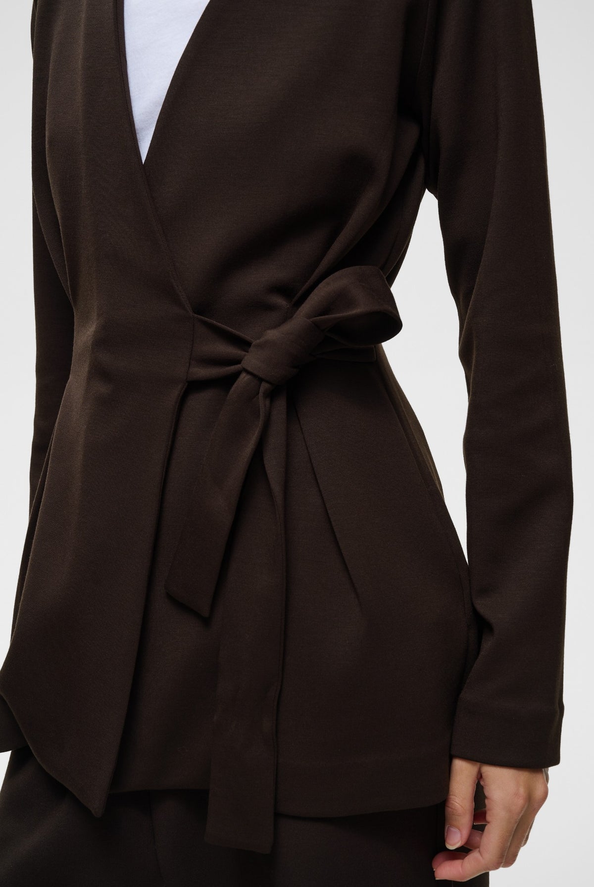 SIMIIW VINCENTIW BELT JACKET Chocolate Brown - 191109 - 30112432