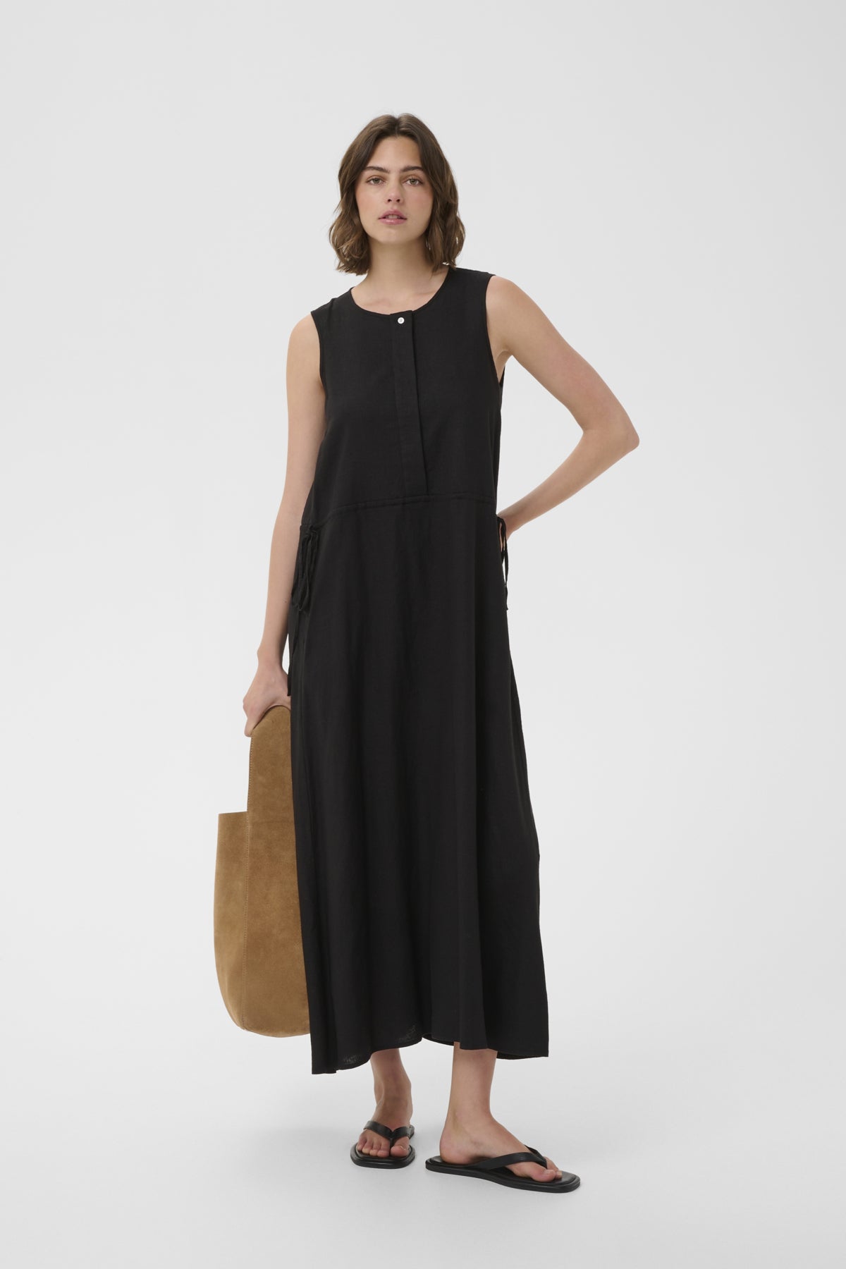 ROWANIW DRAWSTRING DRESS Black - 194008 - 30112487