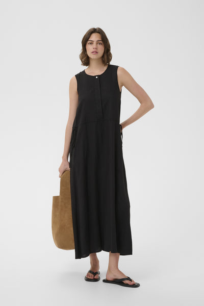 ROWANIW DRAWSTRING DRESS Black - 194008 - 30112487 Thumbnail