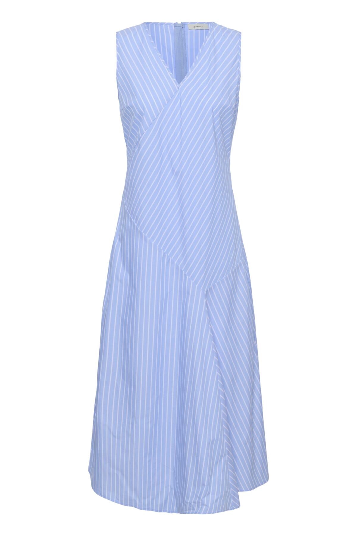 RAELYNNIW DRESS BLUE YD SUMMER STRIPE - 900007 - 30112488