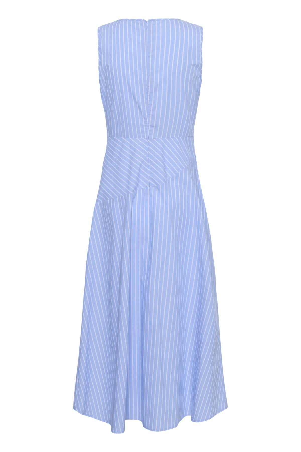 RAELYNNIW DRESS BLUE YD SUMMER STRIPE - 900007 - 30112488