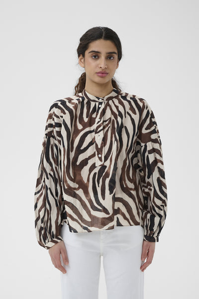 ROSALIEIW BLOUSE HAZE ZEBRAH - 900007425 - 30112497 Thumbnail