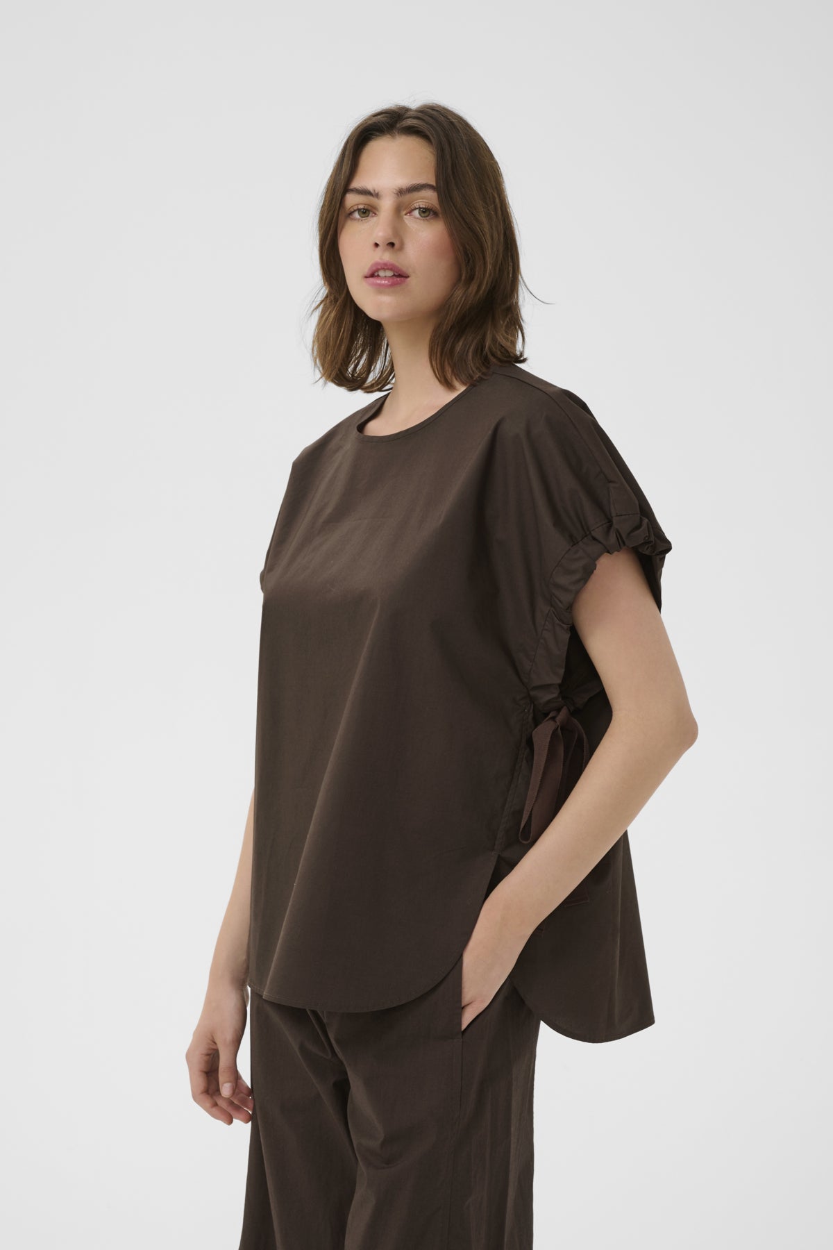 RAVENIW BLOUSE Coffee Bean - 190915 - 30112500
