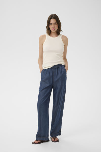 ELOISEIW PULLON PANTS Dark Blue Denim - 303349 - 30112532 Thumbnail