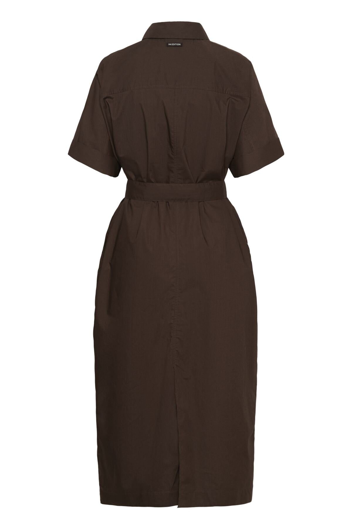 ELLINIW COLLAR DRESS Coffee Bean - 190915 - 30112538