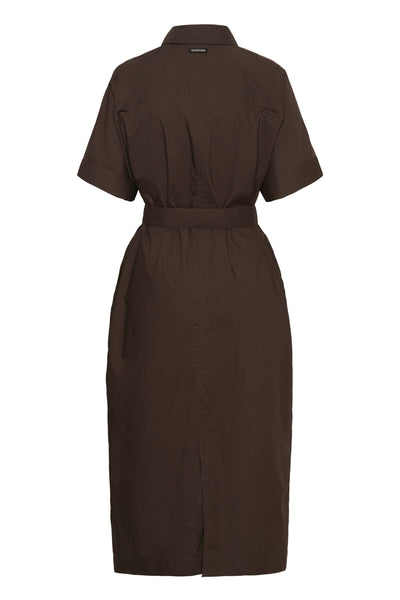 ELLINIW COLLAR DRESS Coffee Bean - 190915 - 30112538 Thumbnail