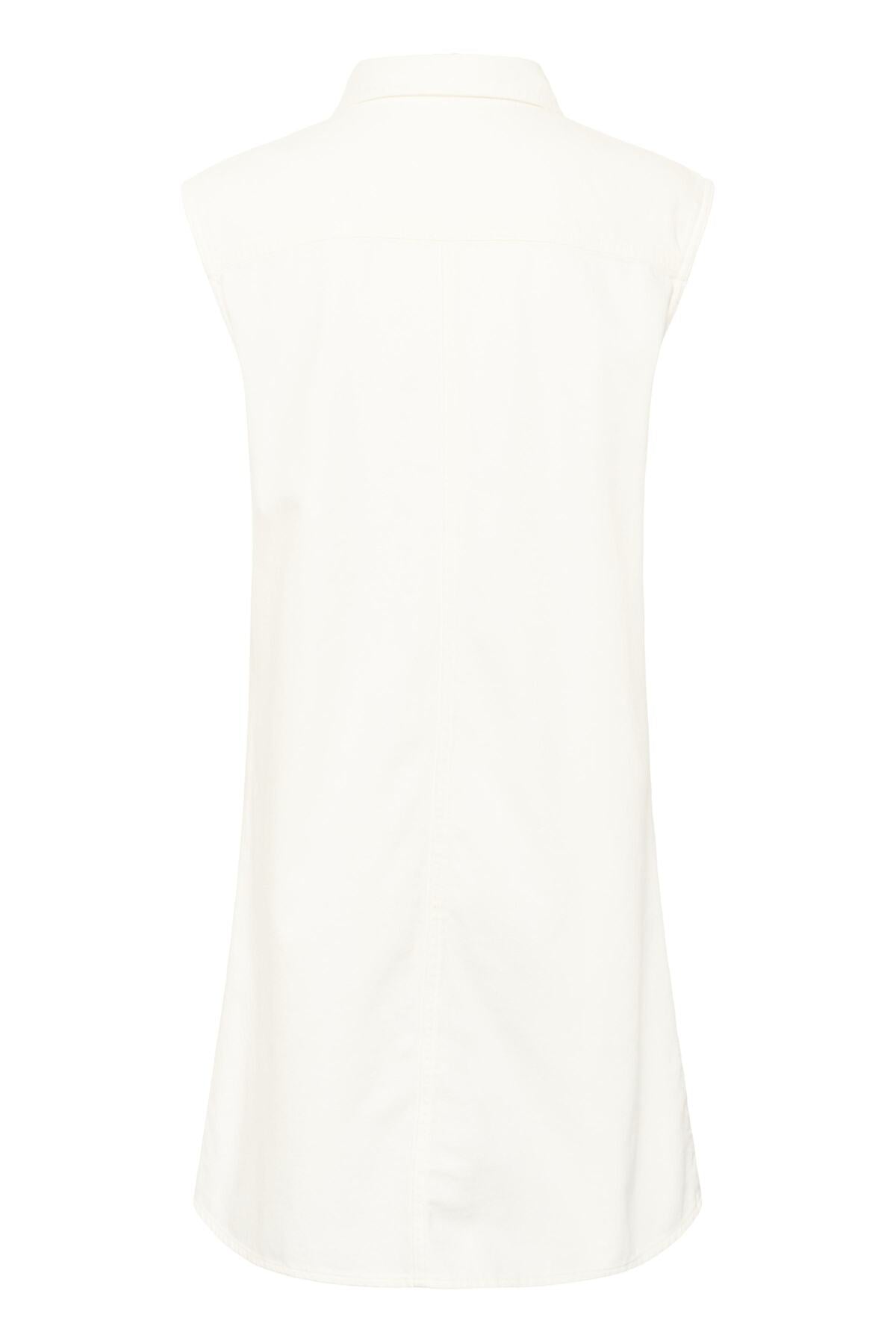 ELLYIW DENIM DRESS Pure White - 300001 - 30112550