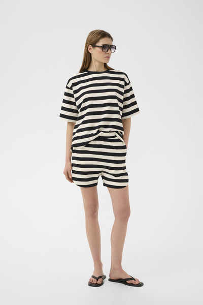 ELORAIW HENNIE SHORTS BLACK / WHISPER WHITE STRIPE - - 30112553 Thumbnail