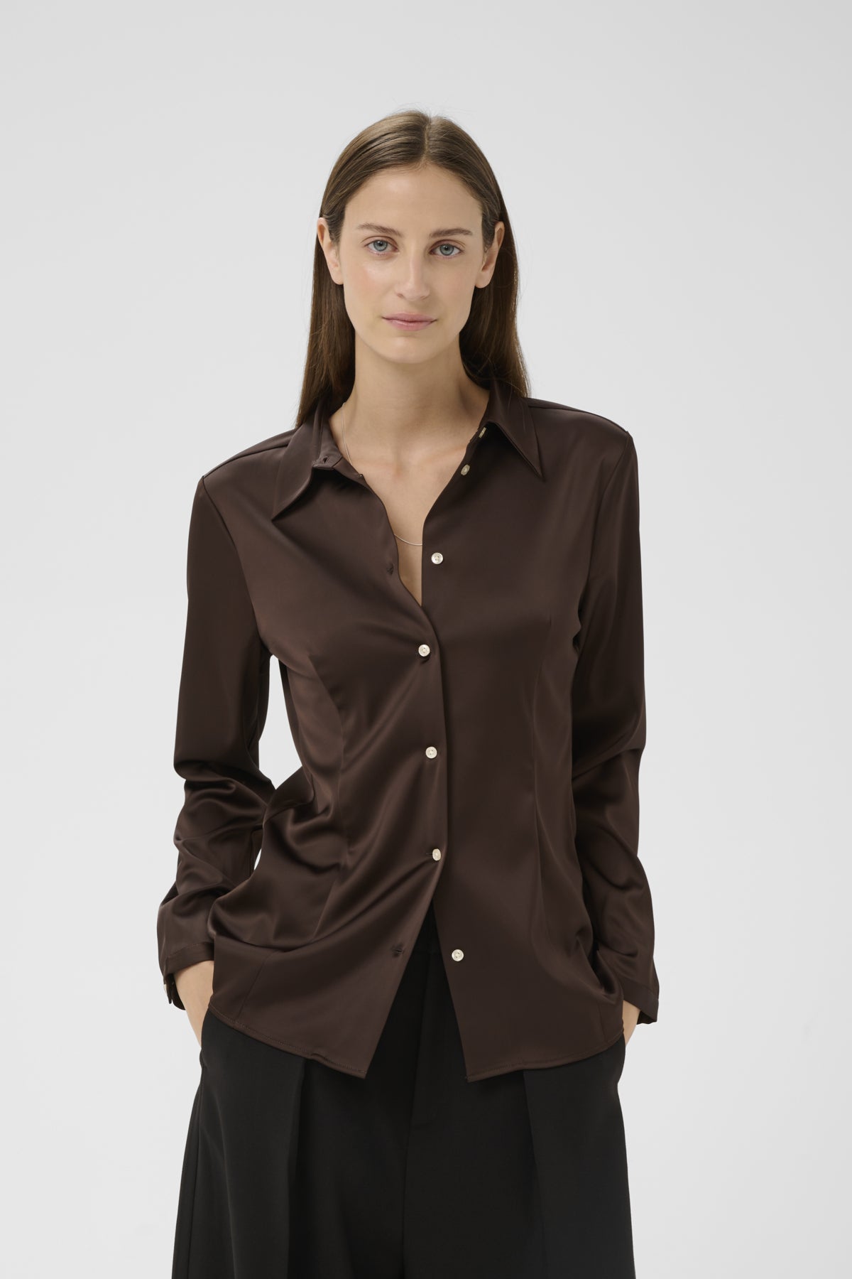 LAKEIW SHIRT Coffee Bean - 190915 - 30112578