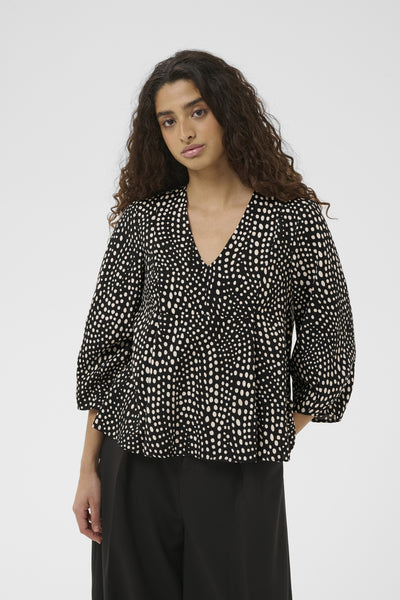 LIBERTYIW V-NECK BLACK FADED DOT - 900007186 - 30112583 Thumbnail