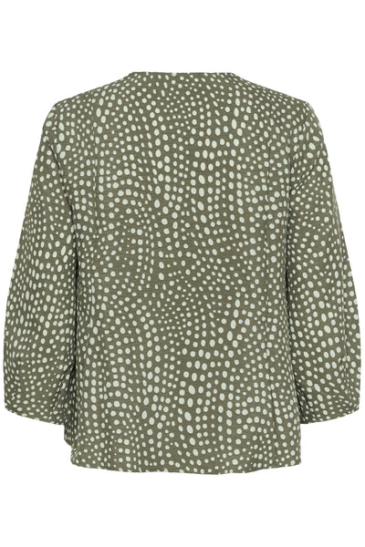 LIBERTYIW V-NECK GREEN FADED DOT - 900007187 - 30112583 Thumbnail