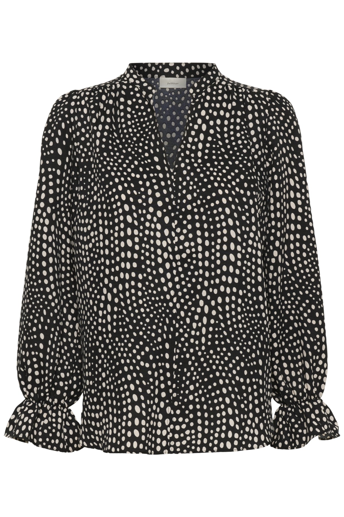 LIBERTYIW BLOUSE BLACK FADED DOT - 900007186 - 30112584