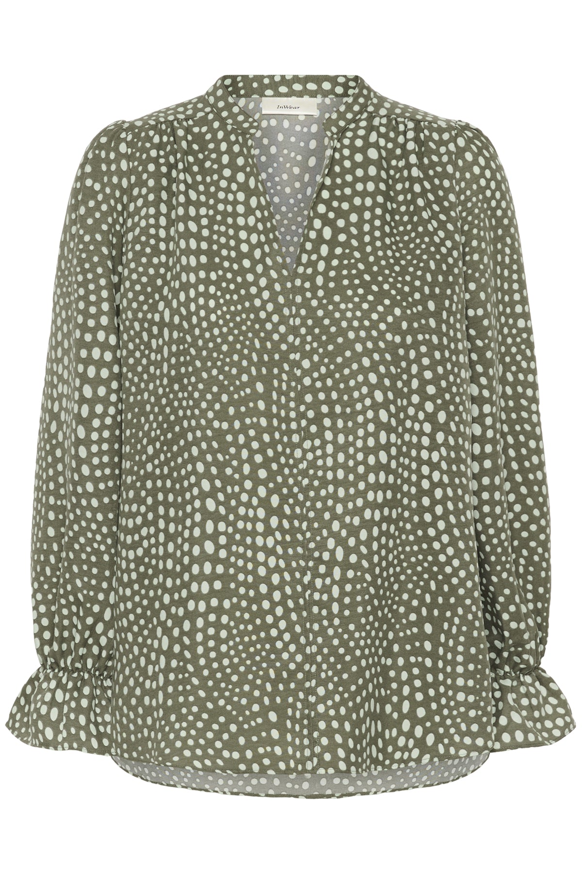 LIBERTYIW BLOUSE GREEN FADED DOT - 900007187 - 30112584