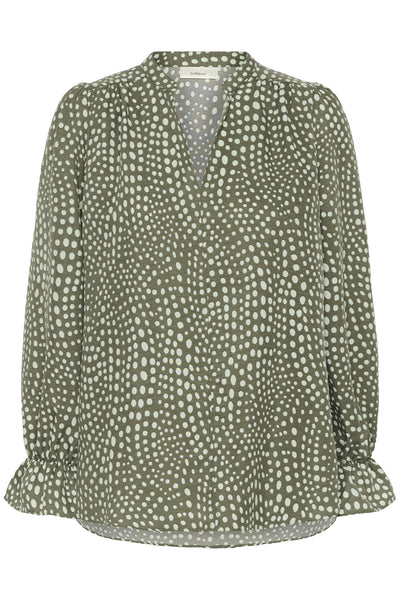 LIBERTYIW BLOUSE GREEN FADED DOT - 900007187 - 30112584 Thumbnail