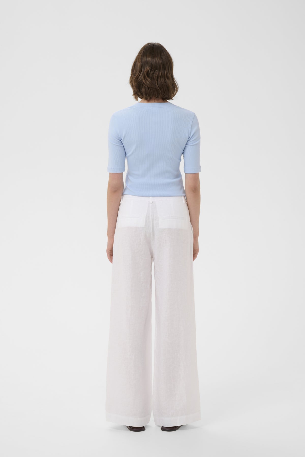 ELINORIW SOLINA PANTS Pure White - 300001 - 30112597