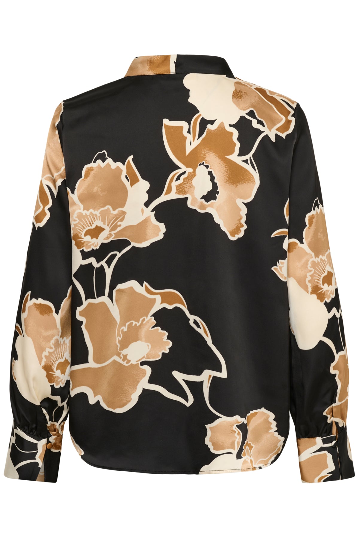 DAWNIW V-NECK BLACK SKETCH FLOWER - 30112599