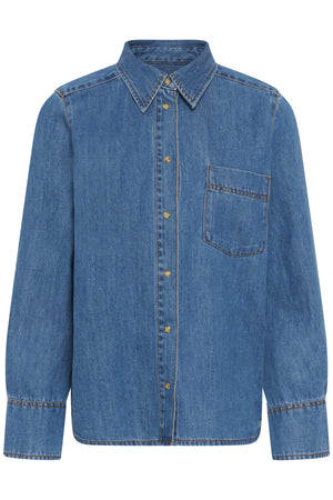 GLENNIW SHIRT Faded Blue - 174021 - 30112605