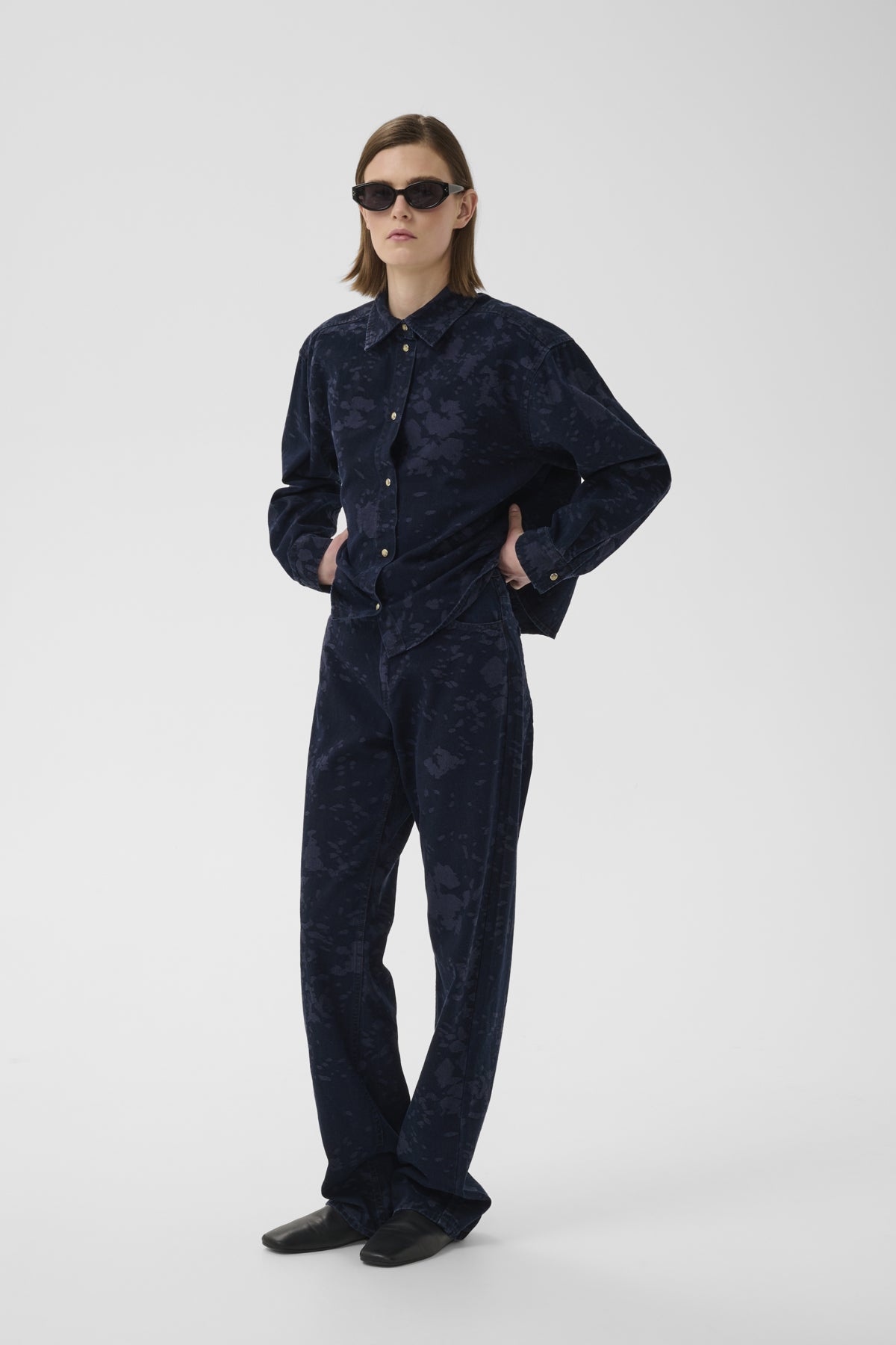 GILDAIW JEANS FLOWER DENIM JACQUARD - 900009 - 30112610