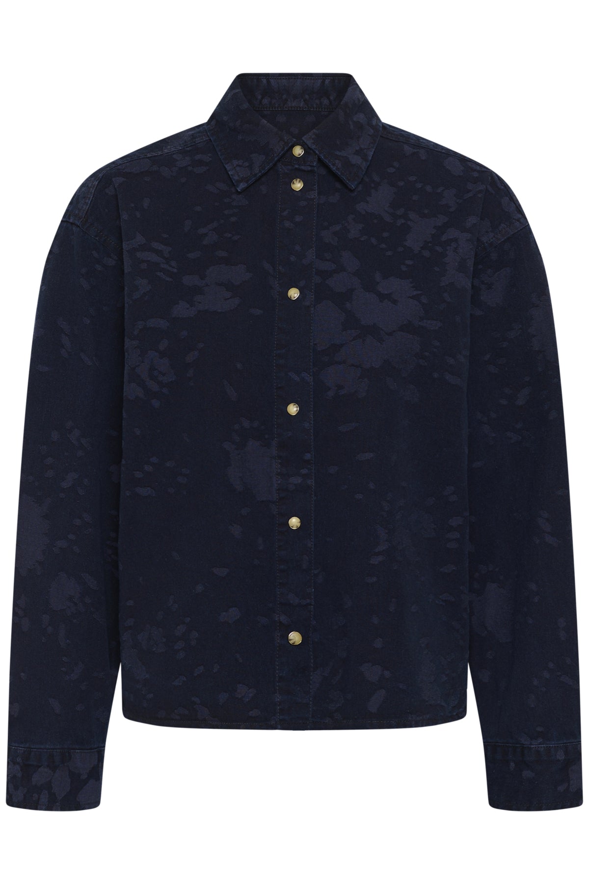GILDAIW SHIRT FLOWER DENIM JACQUARD - 900009 - 30112611