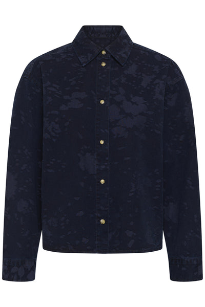 GILDAIW SHIRT FLOWER DENIM JACQUARD - 900009 - 30112611 Thumbnail