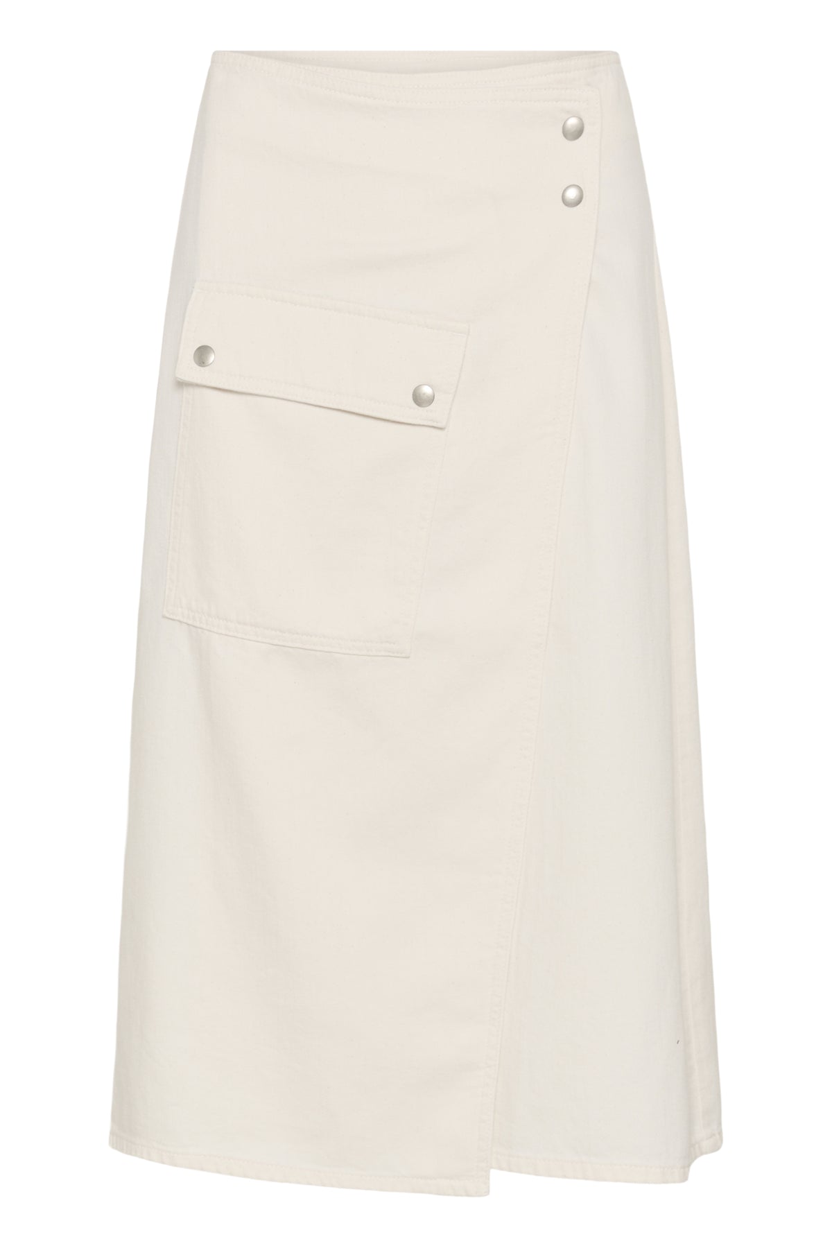 GLADYSIW DENIM WRAP SKIRT ECRU MELANGE - 1108091 - 30112613