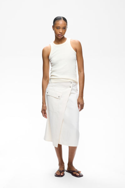 GLADYSIW DENIM WRAP SKIRT ECRU MELANGE - 1108091 - 30112613 Thumbnail