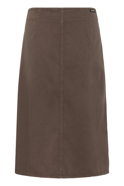 GLADYSIW DENIM WRAP SKIRT Coffee Quartz - 181307 - 30112613 Thumbnail