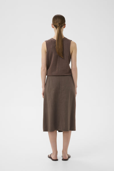 GLADYSIW DENIM WRAP SKIRT Coffee Quartz - 181307 - 30112613 Thumbnail