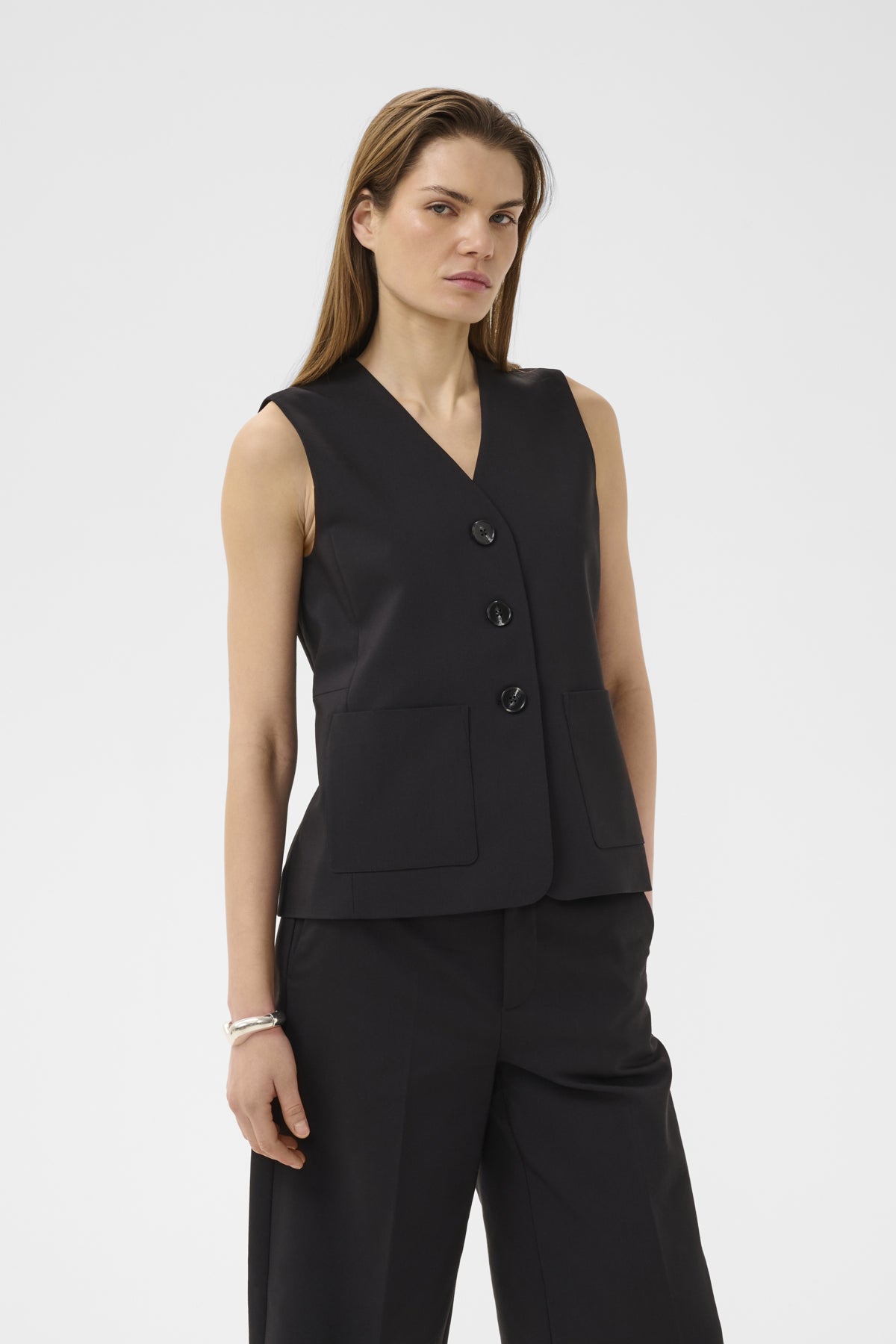 ZELLAIW HIP WAISTCOAT Black - 194008 - 30112629