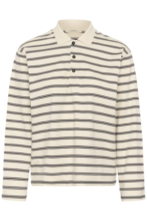 FIKKIAIW POLO TSHIRT VANILLA TRIPLE STRIPE - 900008 - 30112643