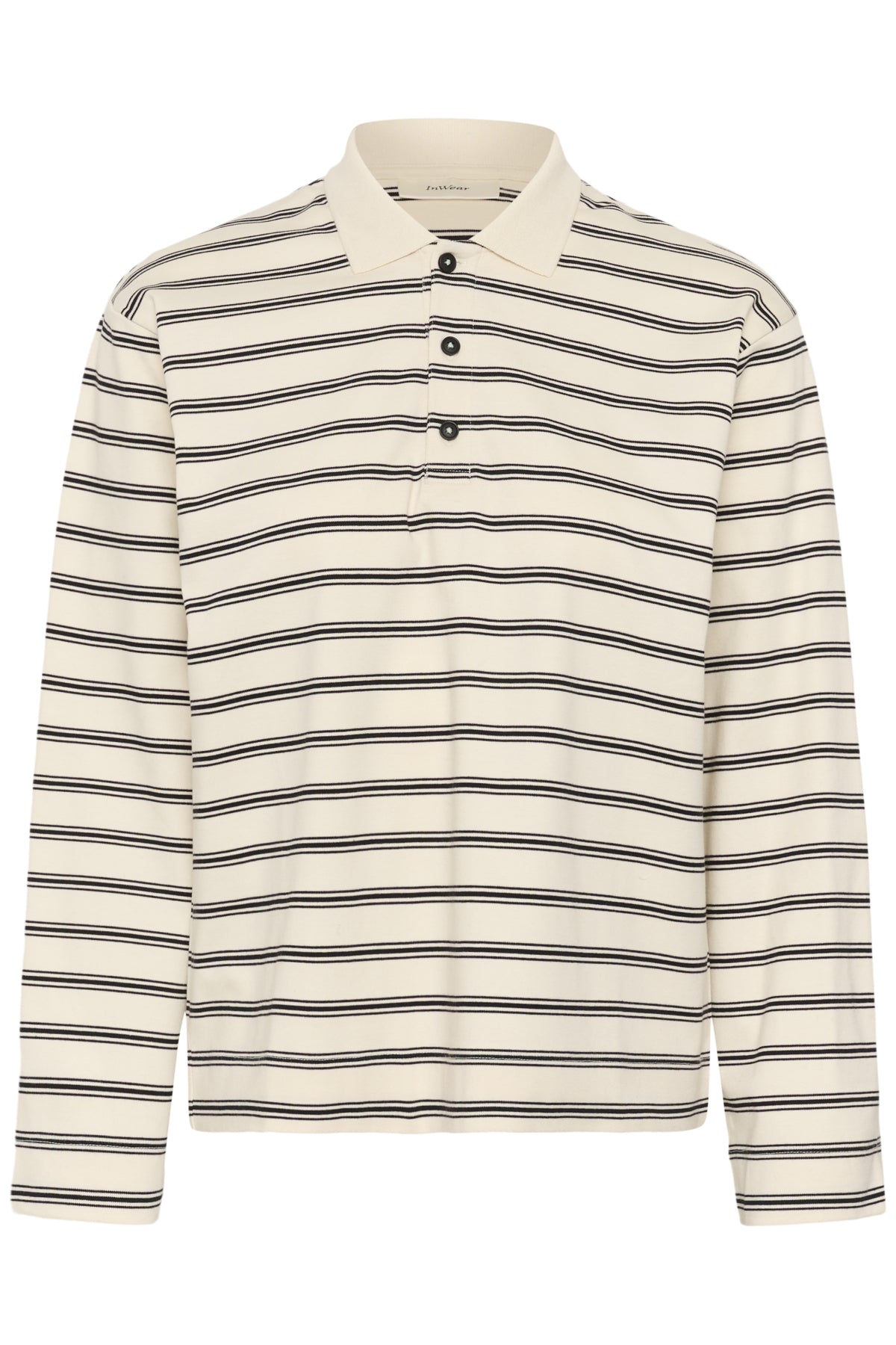 FIKKIAIW POLO TSHIRT VANILLA TRIPLE STRIPE - 900008 - 30112643