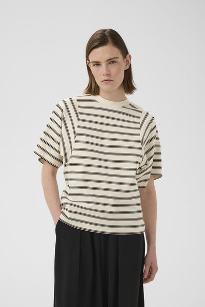 FIKKIAIW TSHIRT VANILLA TRIPLE STRIPE - 900008 - 30112644 Thumbnail