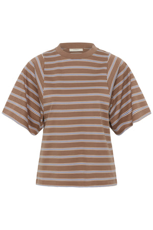 FIKKIAIW TSHIRT CHOCOLATE MALT TRIPLE STRIPE - - 30112644