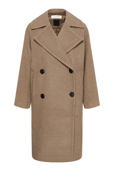 ZORAHIW DB COAT Sandy Grey Melange - 1813041 - 30112647 Thumbnail