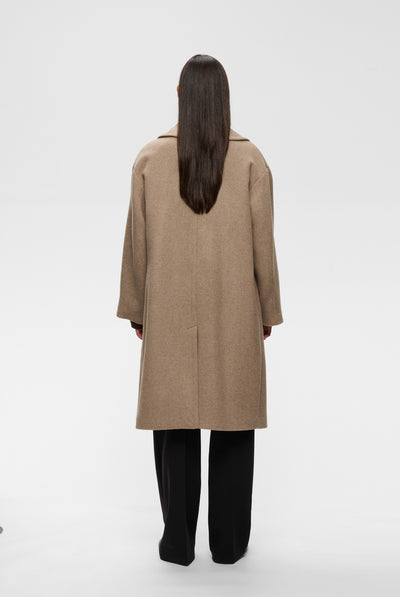 ZORAHIW DB COAT Sandy Grey Melange - 1813041 - 30112647 Thumbnail