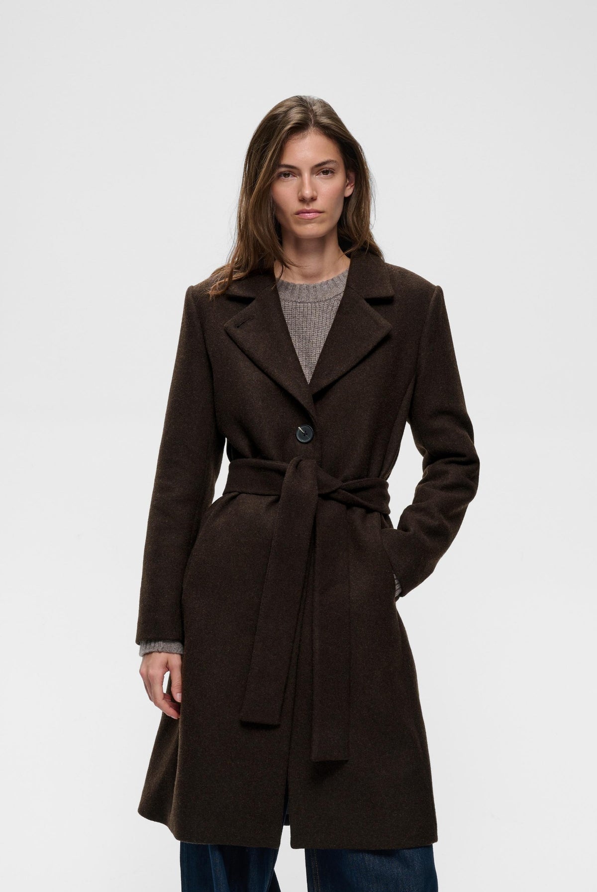 ZORAHIW CLASSIC COAT Chocolate Brown - 191109 - 30112648