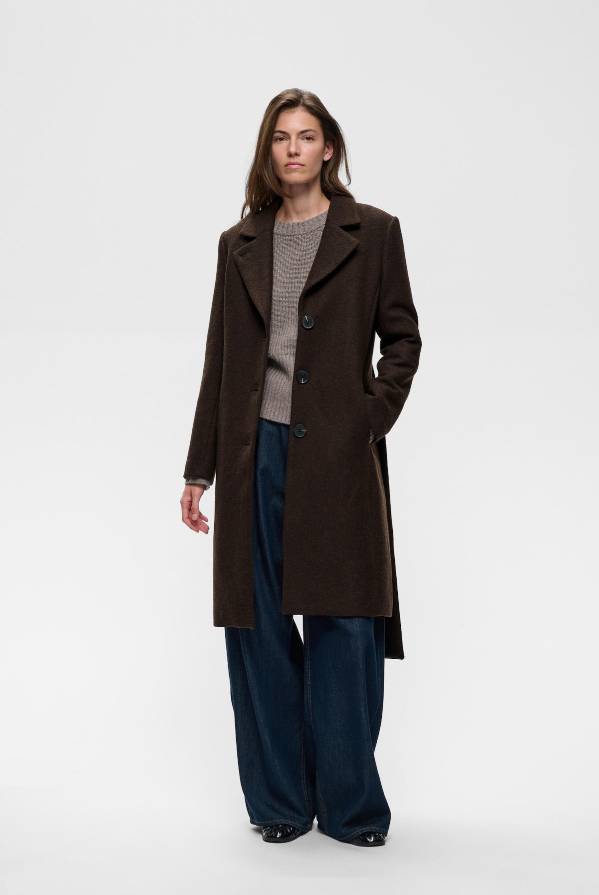 ZORAHIW CLASSIC COAT Chocolate Brown - 191109 - 30112648