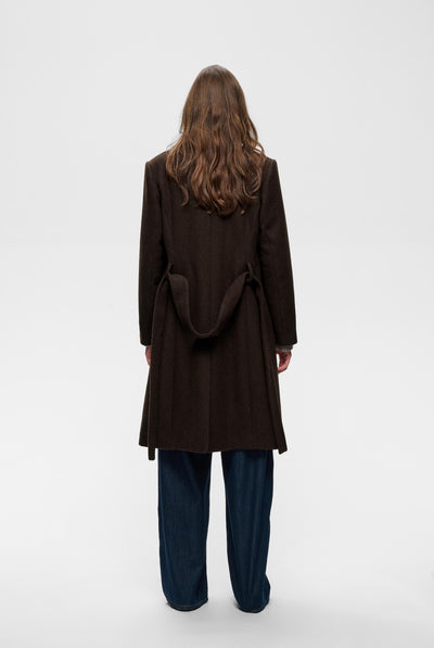 ZORAHIW CLASSIC COAT Chocolate Brown - 191109 - 30112648 Thumbnail