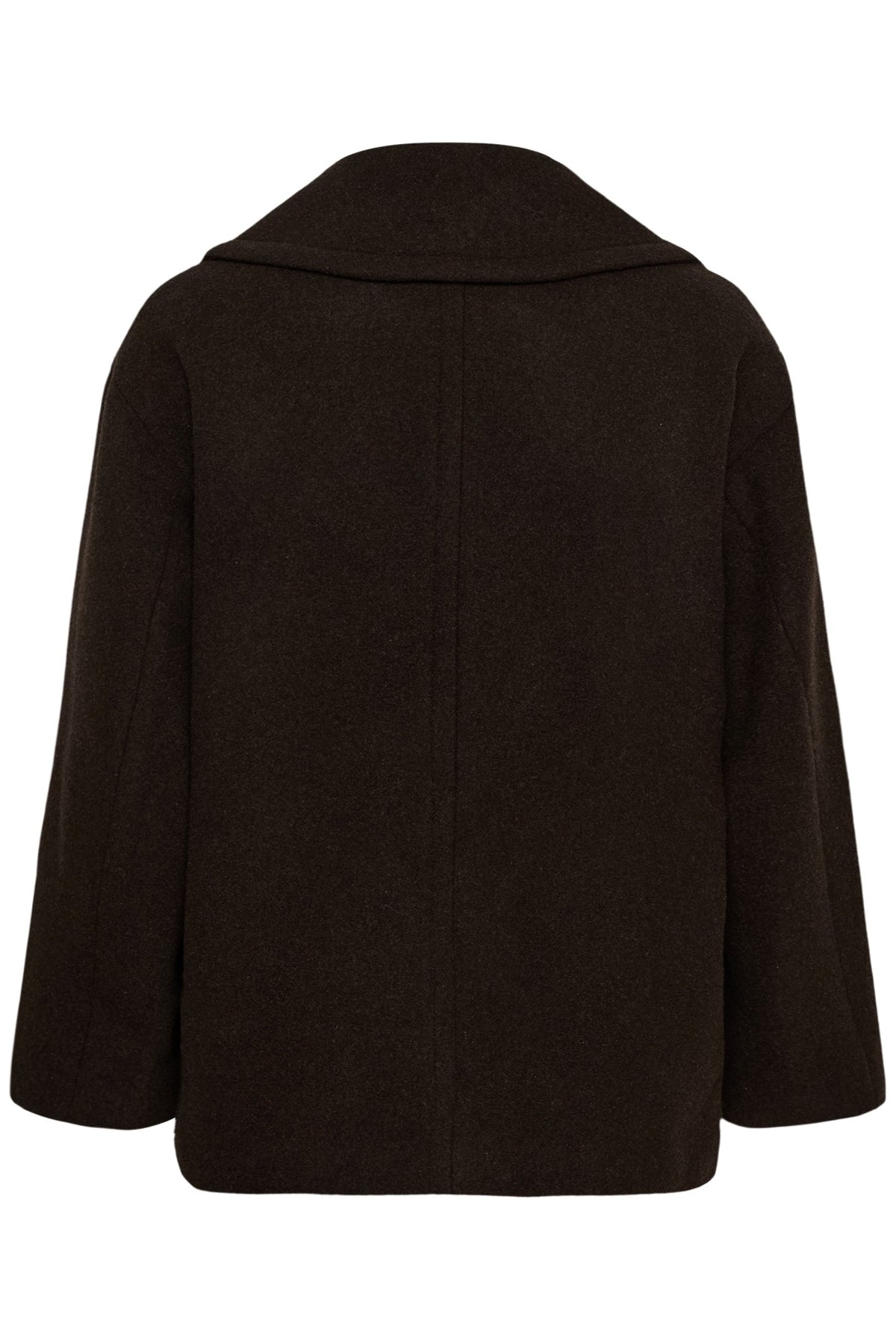 ZORAHIW SHORT DB COAT Chocolate Brown - 191109 - 30112649