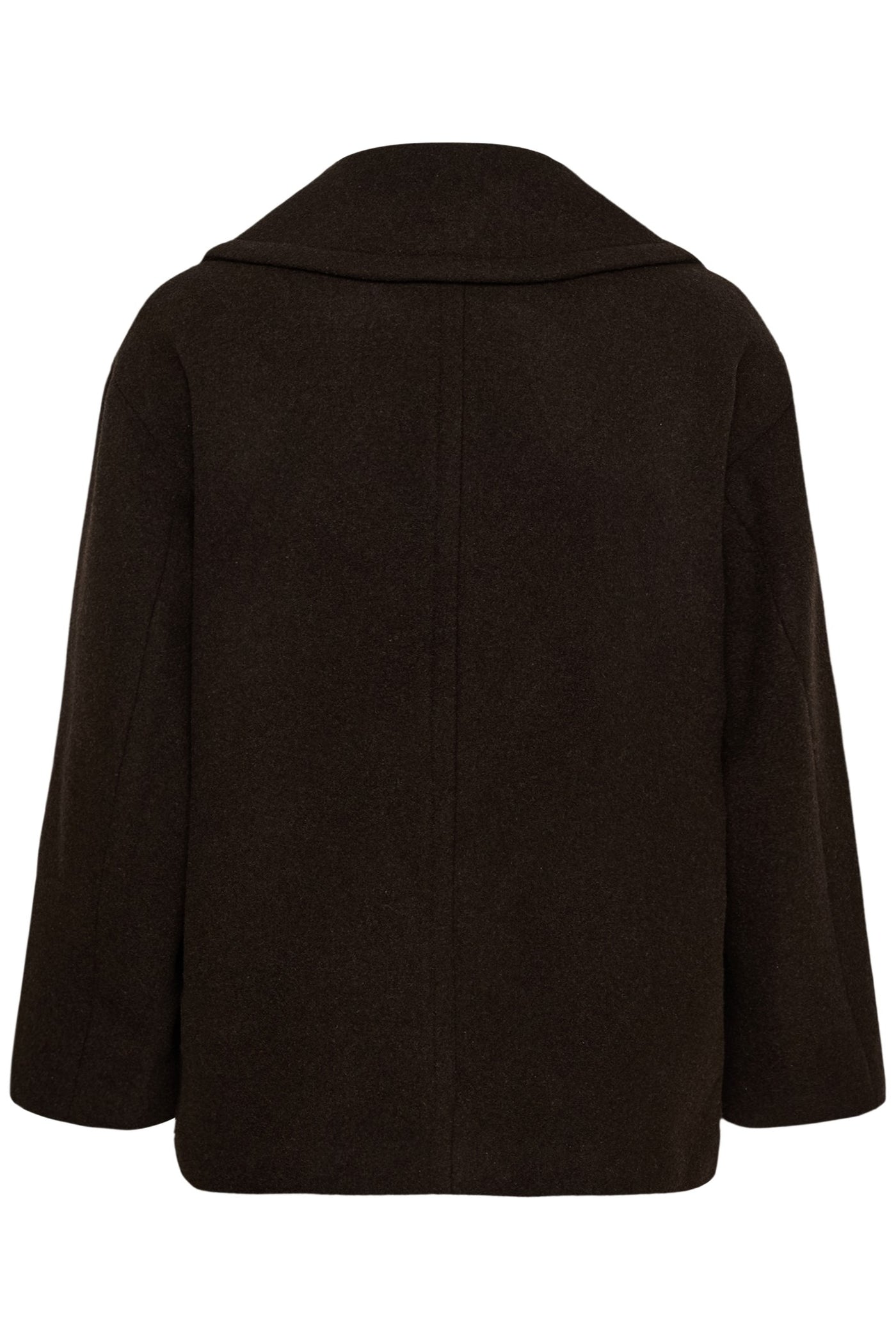 ZORAHIW SHORT DB COAT Chocolate Brown - 191109 - 30112649