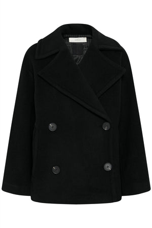 ZORAHIW SHORT DB COAT Black - 194008 - 30112649